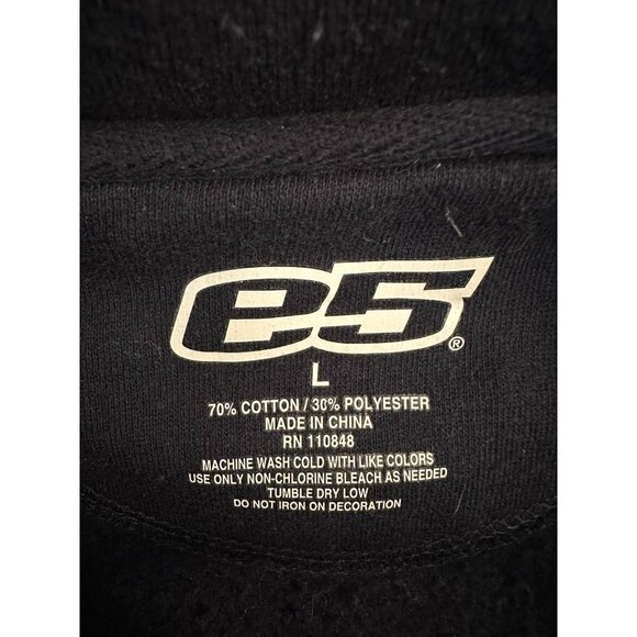 E5, Navy sweatshirt pullover, size large - Picture 5 of 5